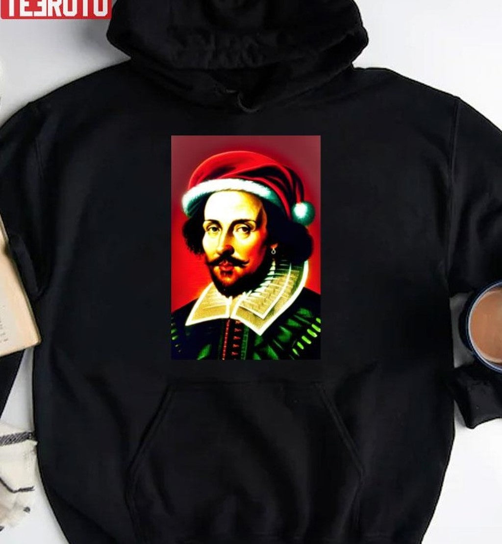 Santa Shakespeare Celebrity Christmas Unisex Sweatshirt
