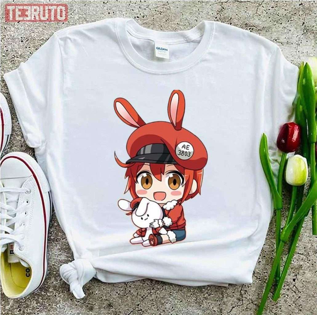 Saibou Chibi Cells At Work Unisex T-Shirt