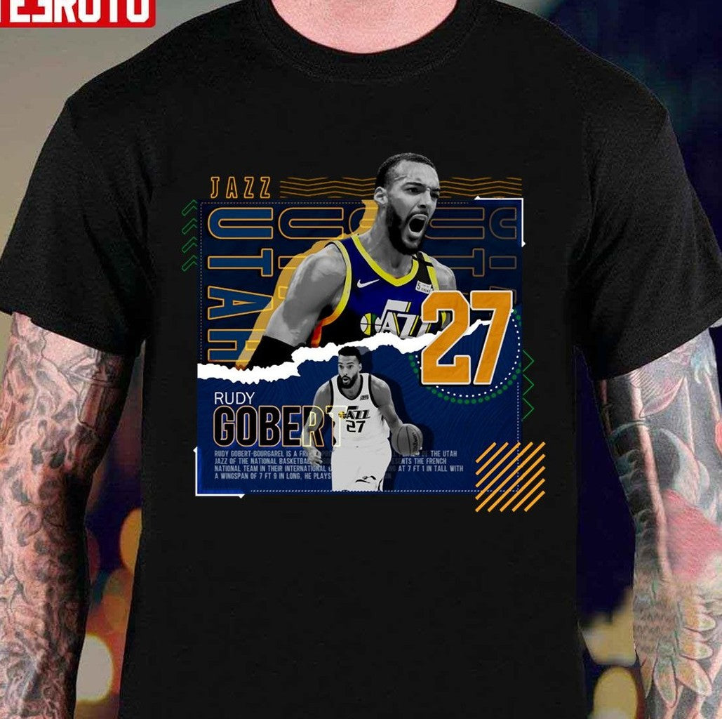 Rudy Gobert Basketball NBA Photographic Design Unisex T-Shirt