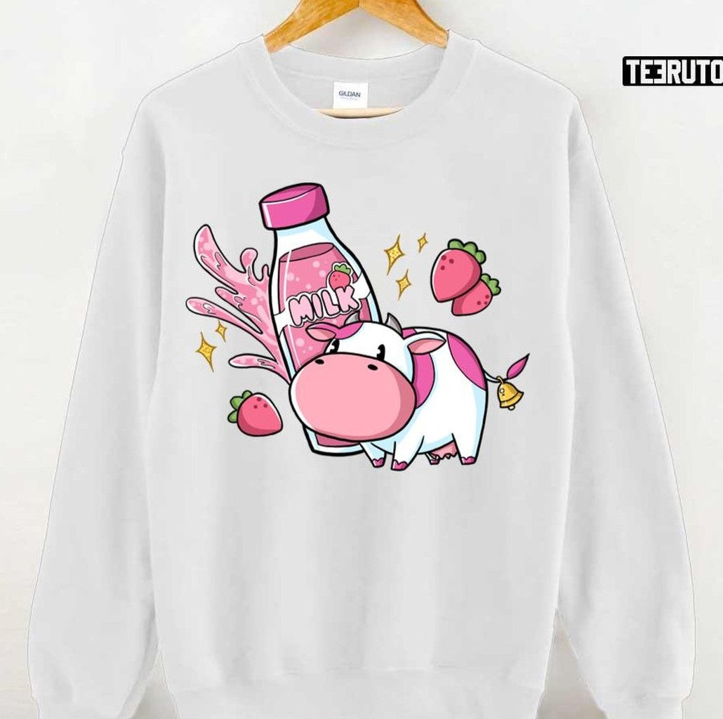 Strawberry Cow Harvest Moon Unisex T-Shirt