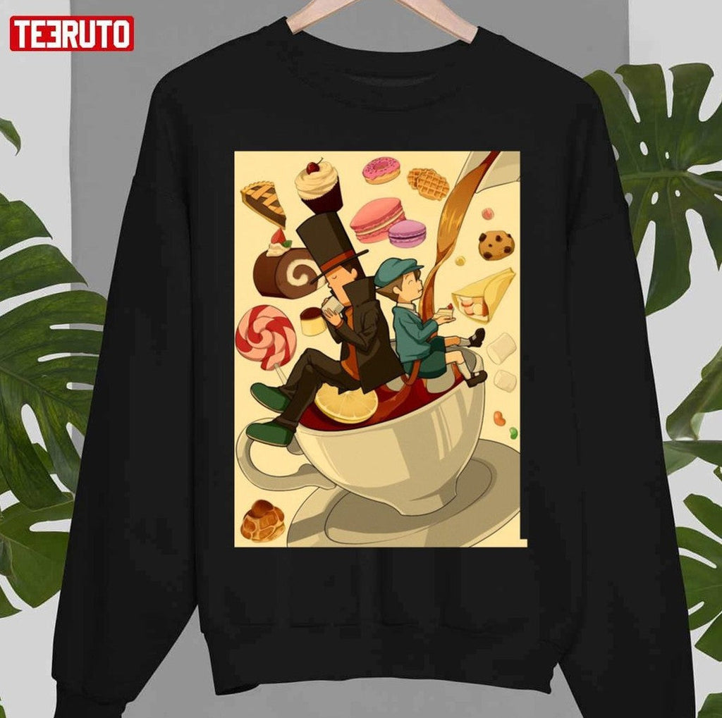 Professor Layton &amp; Luke Coffee Fanart Unisex T-Shirt