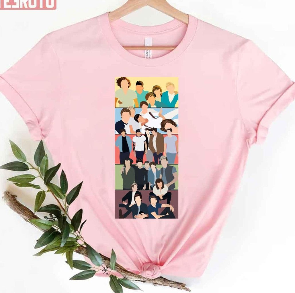 One Direction Album Covers Minimalist Unisex T-Shirt