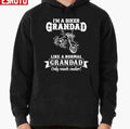 Biker Grandad Like Normal Grandad Only Cooler Art Unisex Hoodie