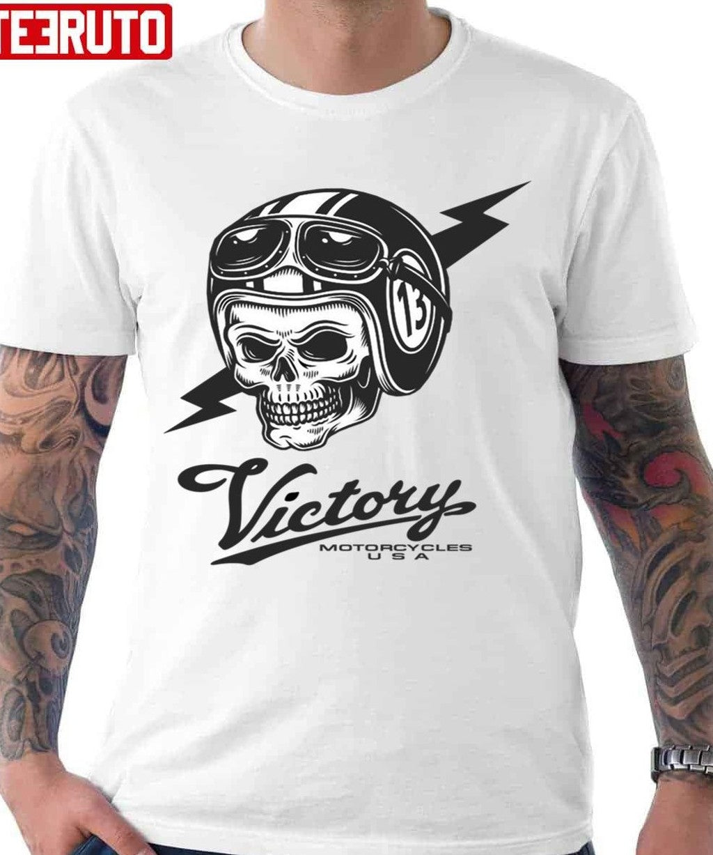 Skull Motorcycles The Victory Unisex T-Shirt