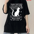 Salem Sanctuary For Wayward Cats Ferals And Familiars Welcome Est 1692 Unisex T-Shirt