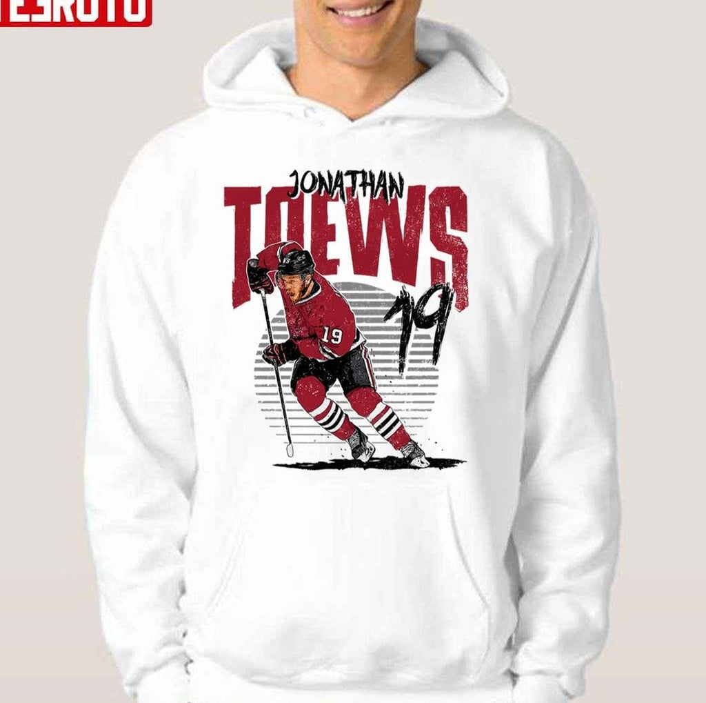Number 19 Chicago Blackhawks Jonathan Toews Rise Unisex Hoodie