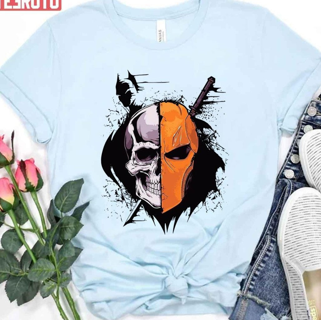Skull Face Dc Universe Deathstroke Unisex T-Shirt -