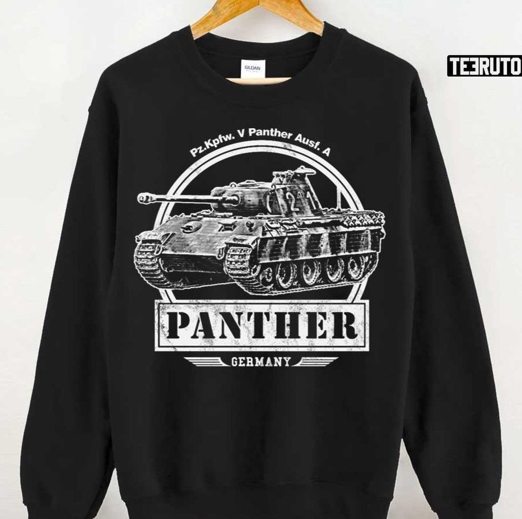 Panther Ww2 German Tank Vintage Unisex T-Shirt