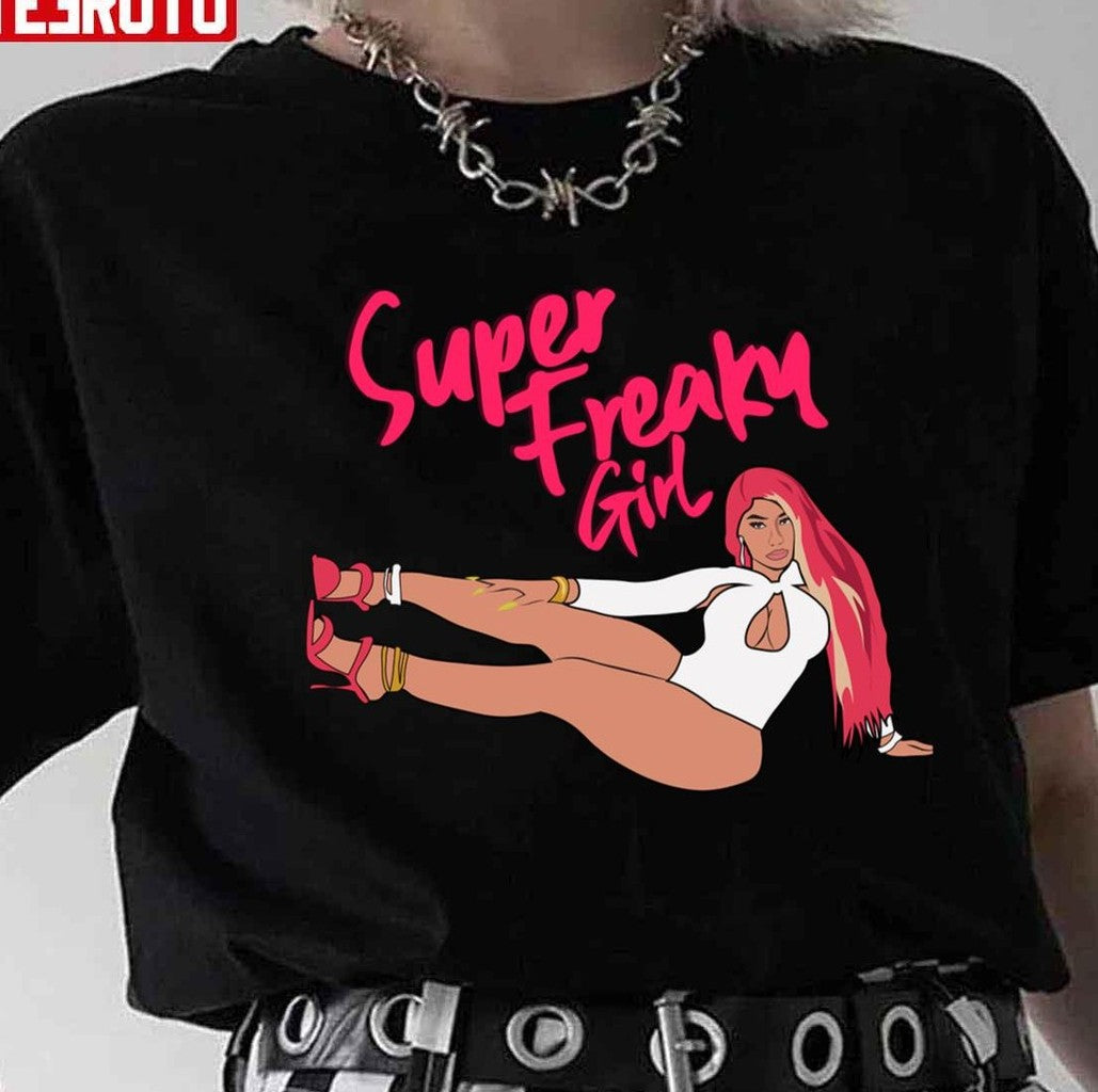 Super Freaky Girl Pink Nicki Minaj Artwork Unisex T-shirt