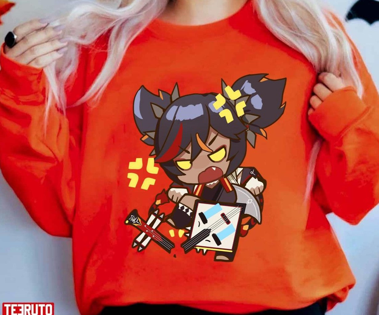 Angry Chibi Xinyan Genshin Impact Unisex T-Shirt