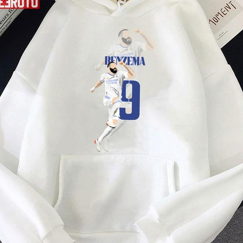 Number 9 Footballer Karim Benzema Unisex Sweatshirt