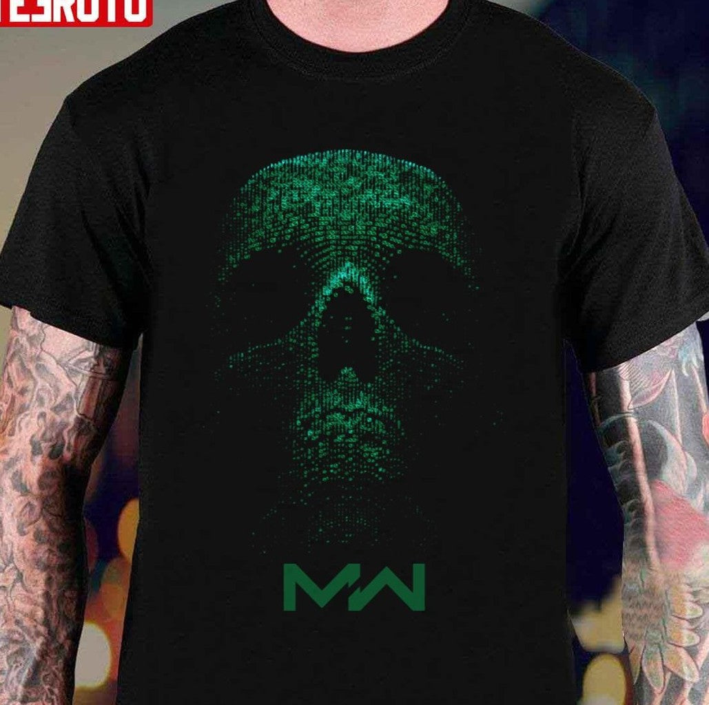 Mw Green Skull Modern Warfare Unisex T-Shirt