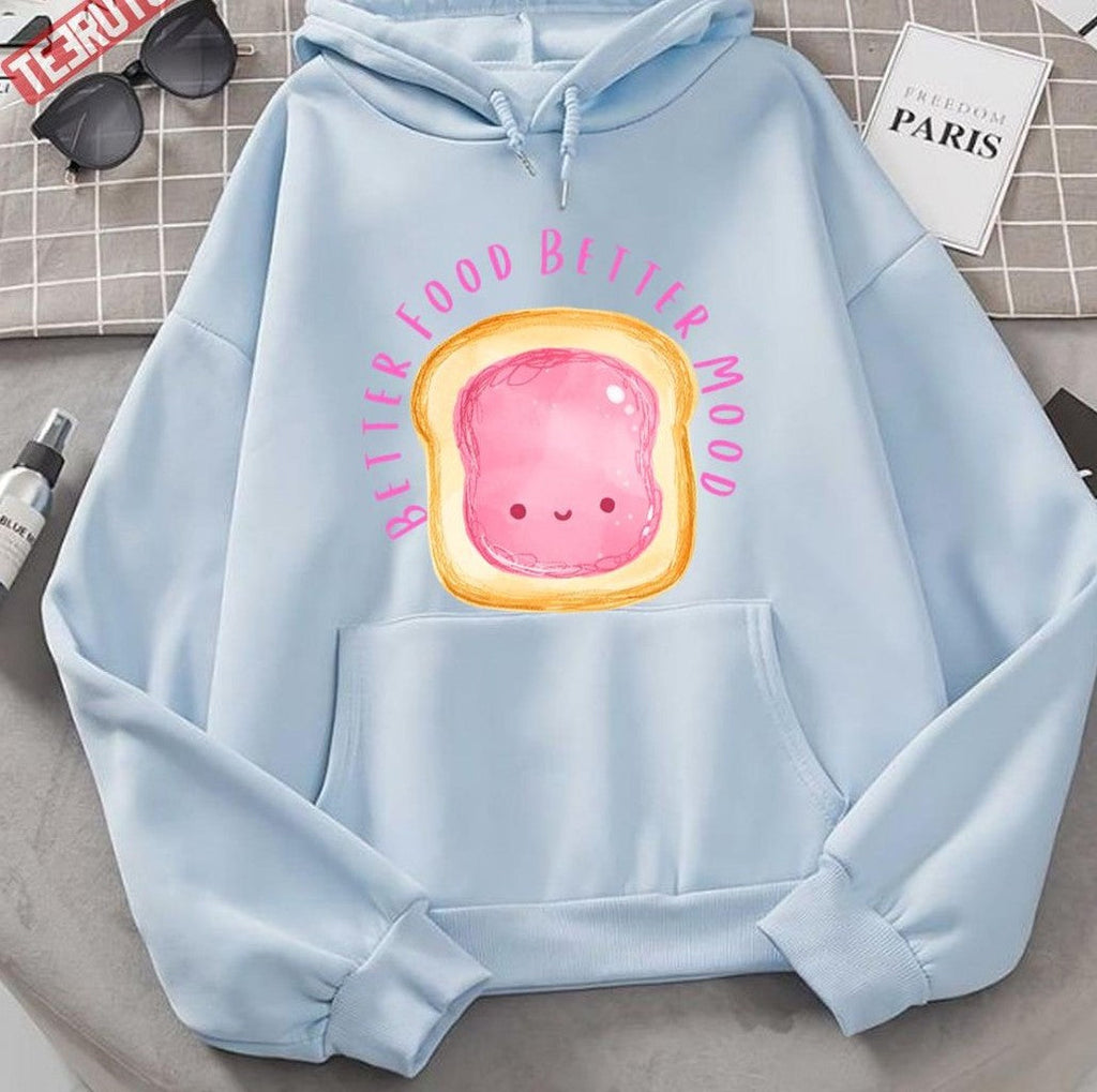 Slice Of Bread Workout Better Food Better Mood Unisex Hoodie