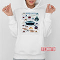 Shark Faces Intro Design Unisex Hoodie