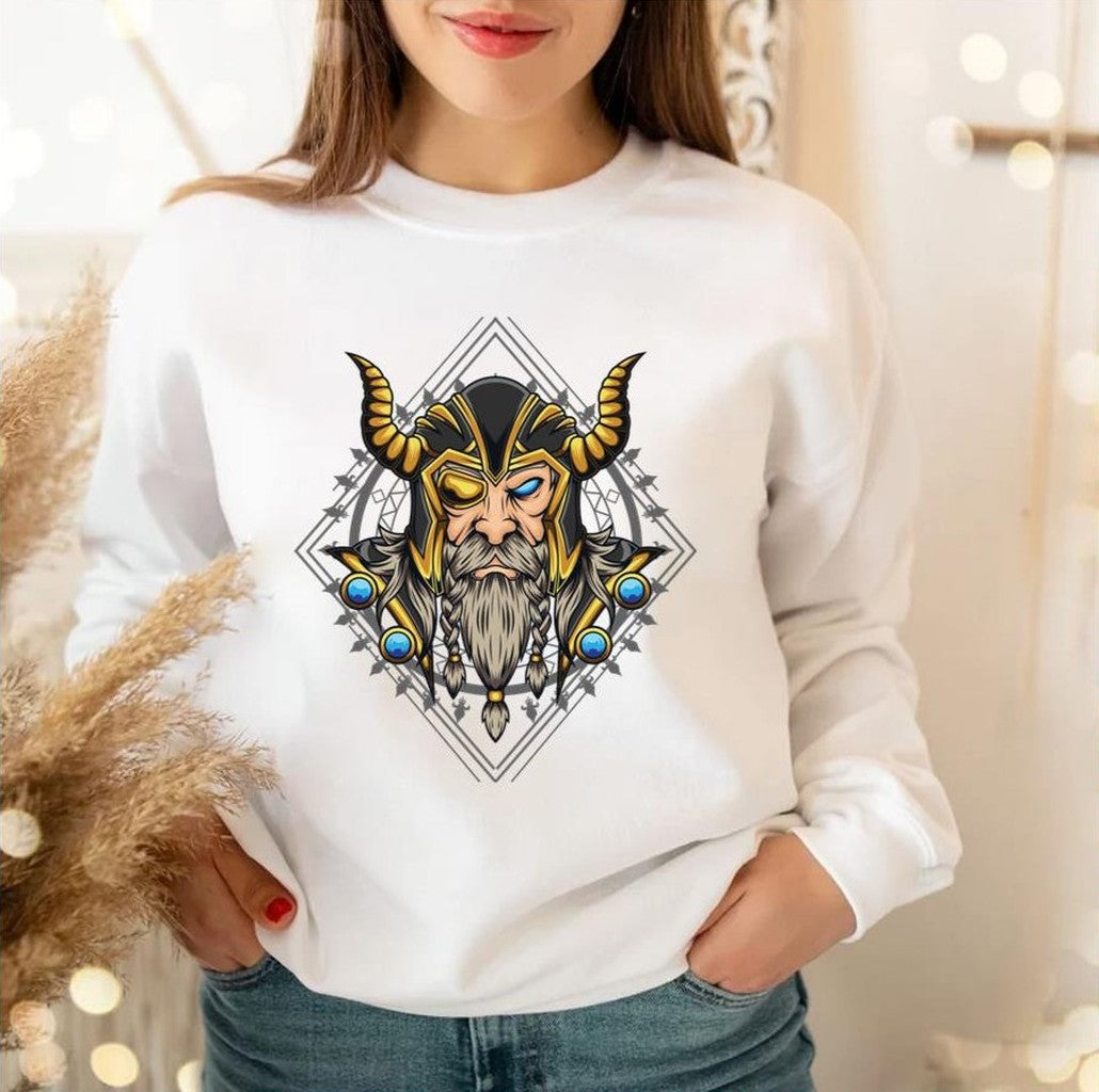 Odin God Of Wisdom Viking Valhalla Unisex Sweatshirt