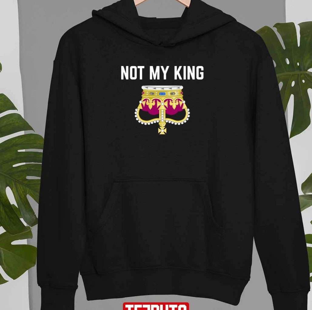 Not My King Charles III Upside Down Crown Unisex T-shirt