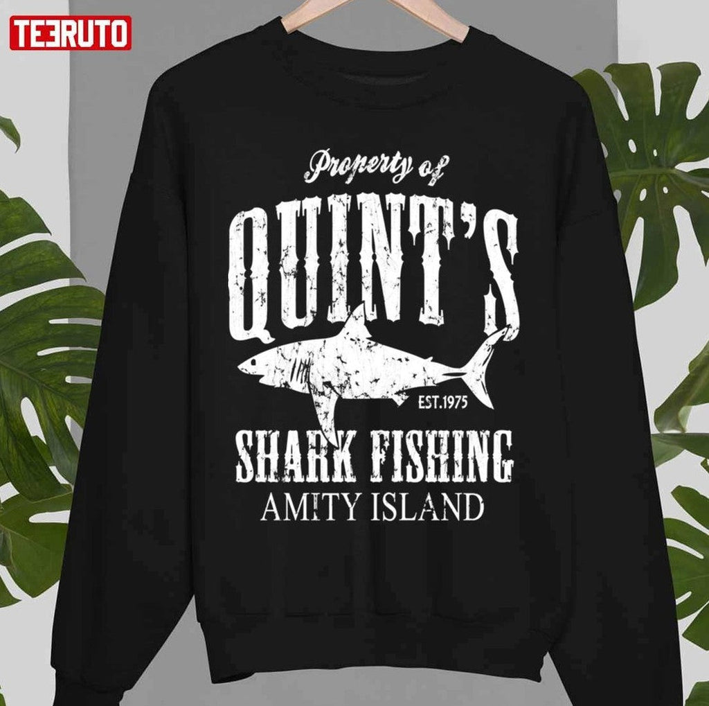 Quints Shark Fishing Amity Island Unisex T-Shirt
