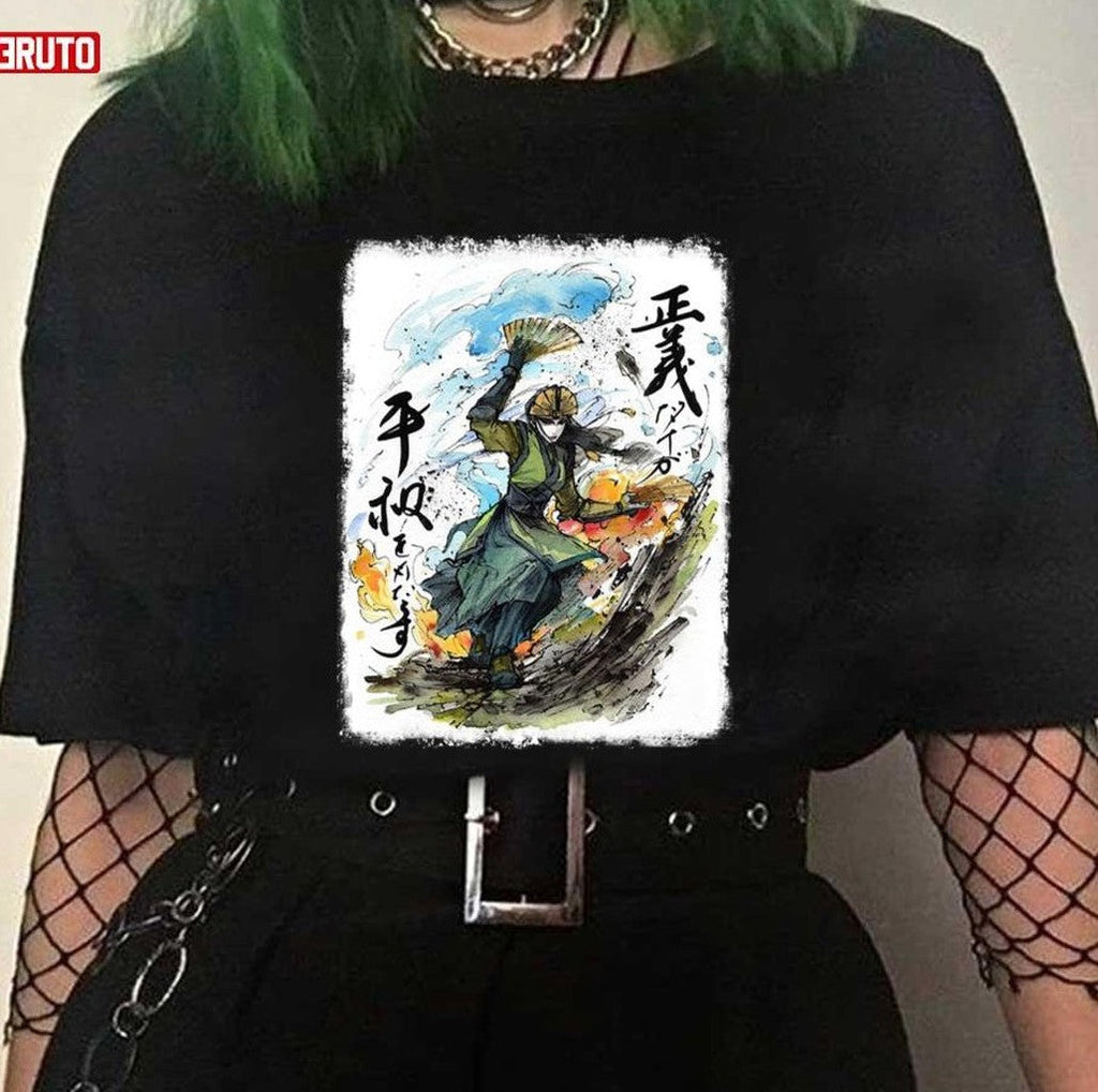 Avatar The Last Airbender Kyoshi Warrior Watercolor Unisex T-shirt