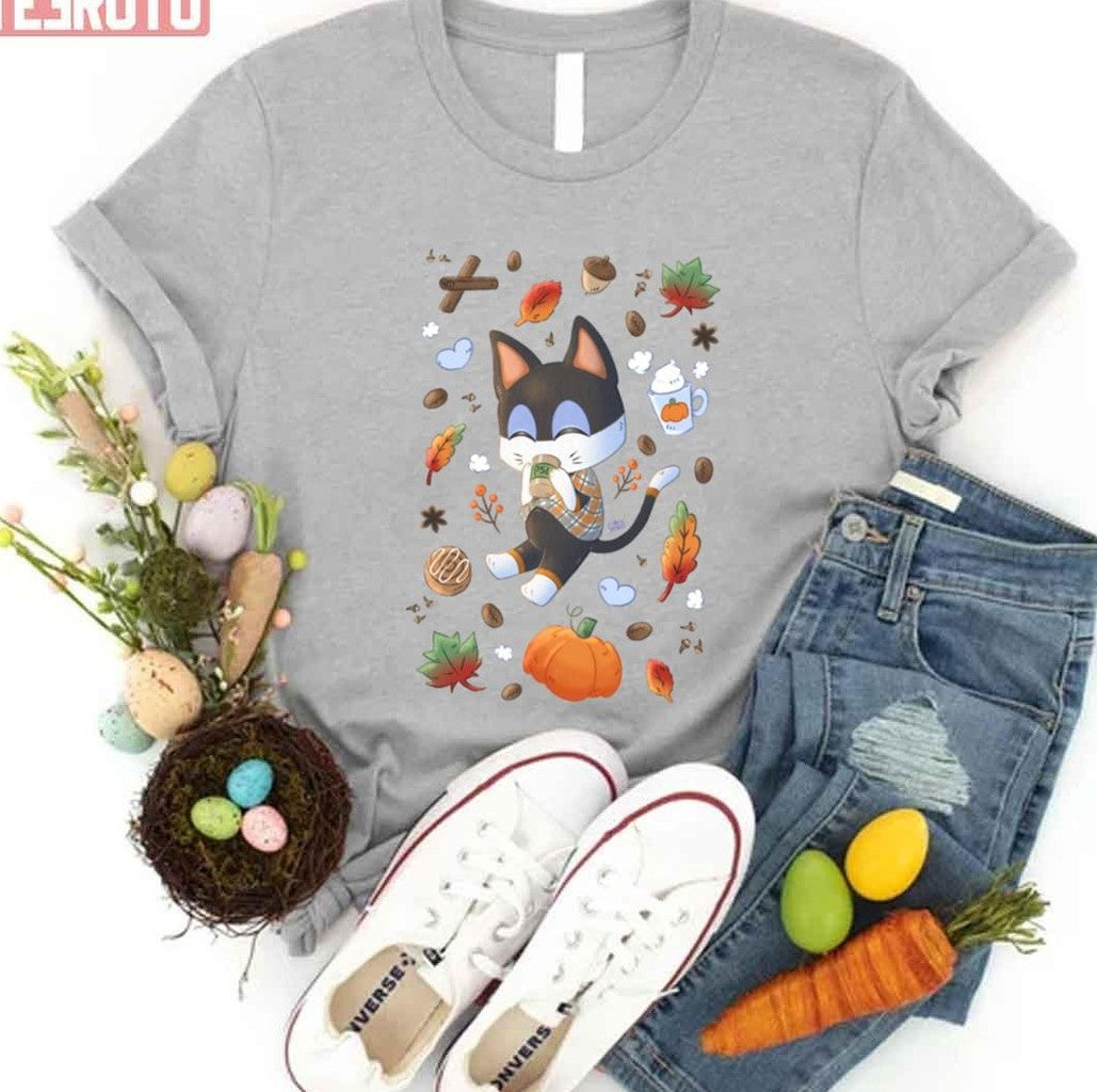 Punchy Pumpkin Spice Latte Halloween Animal Crossing Unisex T-shirt