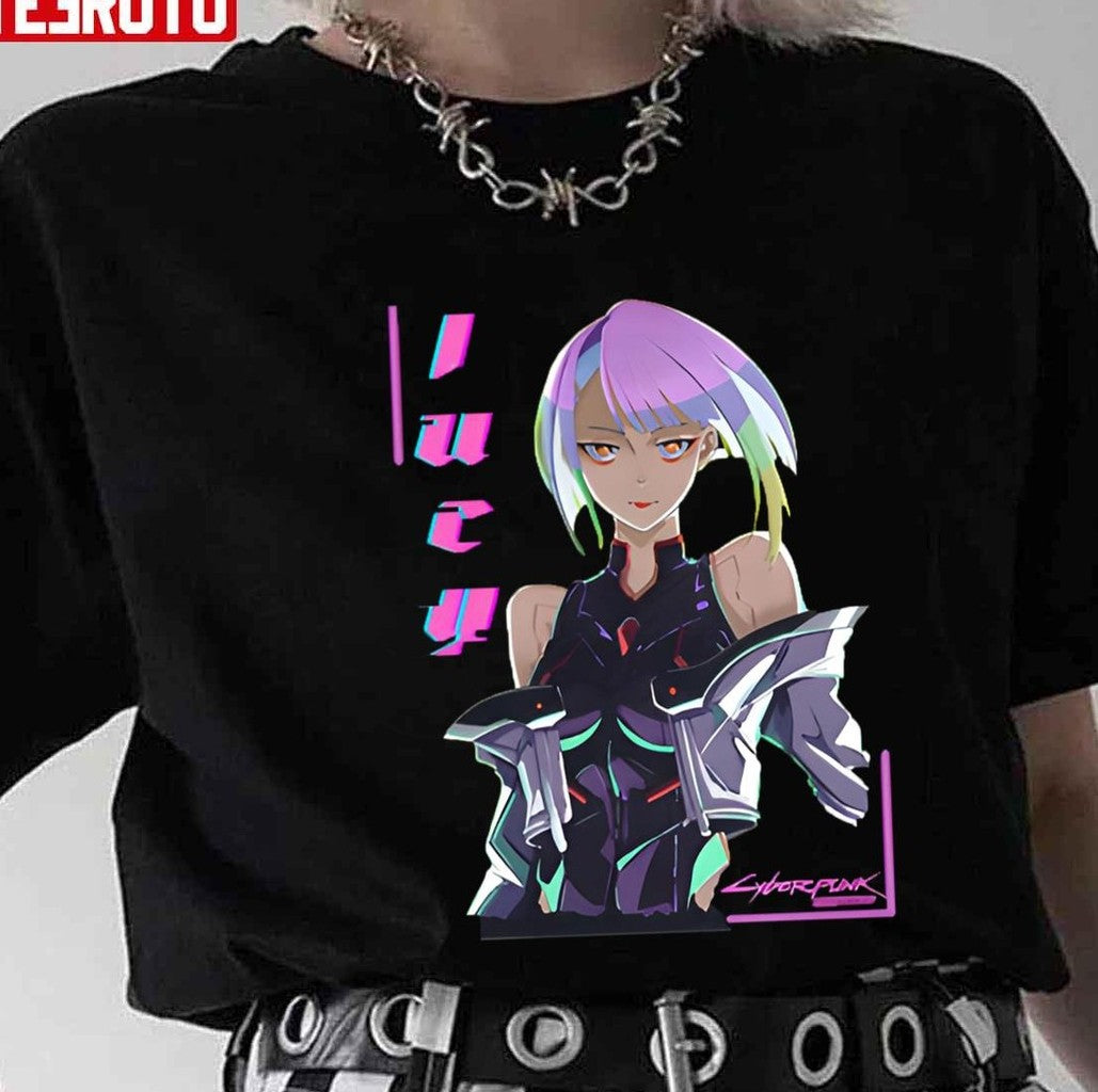 Pretty Lucy Cyberpunk Edgerunners Unisex T-shirt