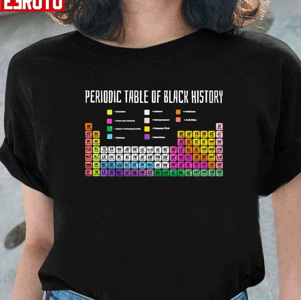 Periodic Table Of Black History Unisex T-Shirt