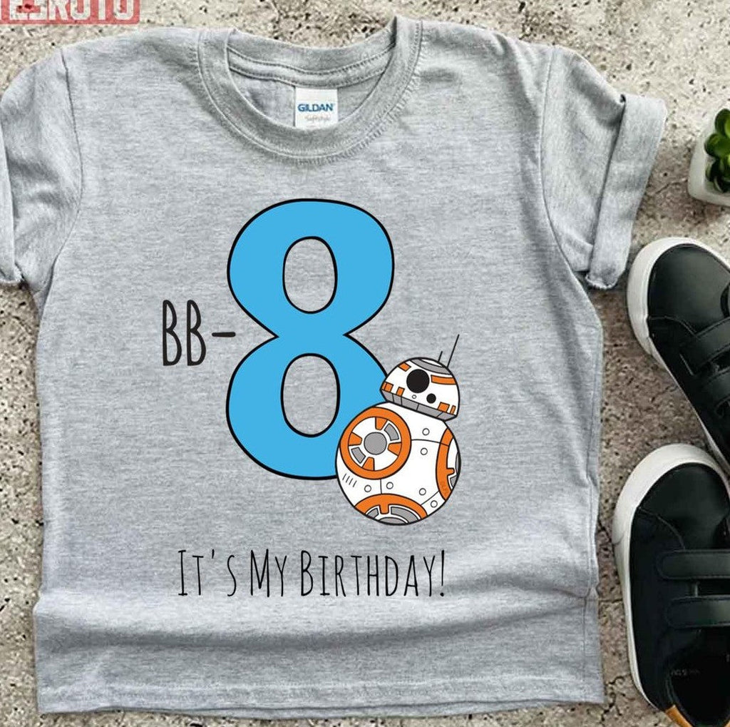 Bb 8 Happy Eighth Birthday Unisex T-Shirt