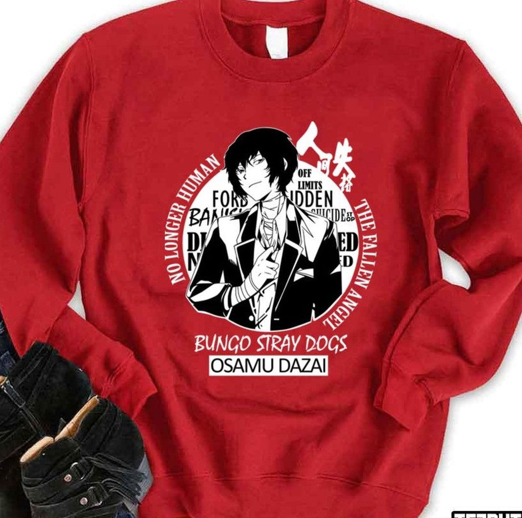 Osamu Dazai No Longer Human The Fallen Angel Bungou Stray Dogs Unisex Sweatshirt