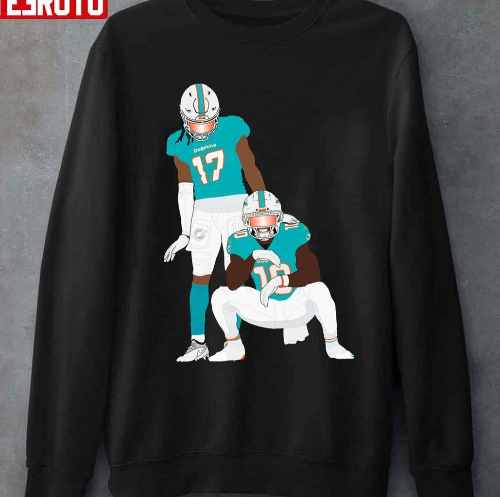 Art Of Jaylen Waddle And Tyreek Hill Unisex T-shirt