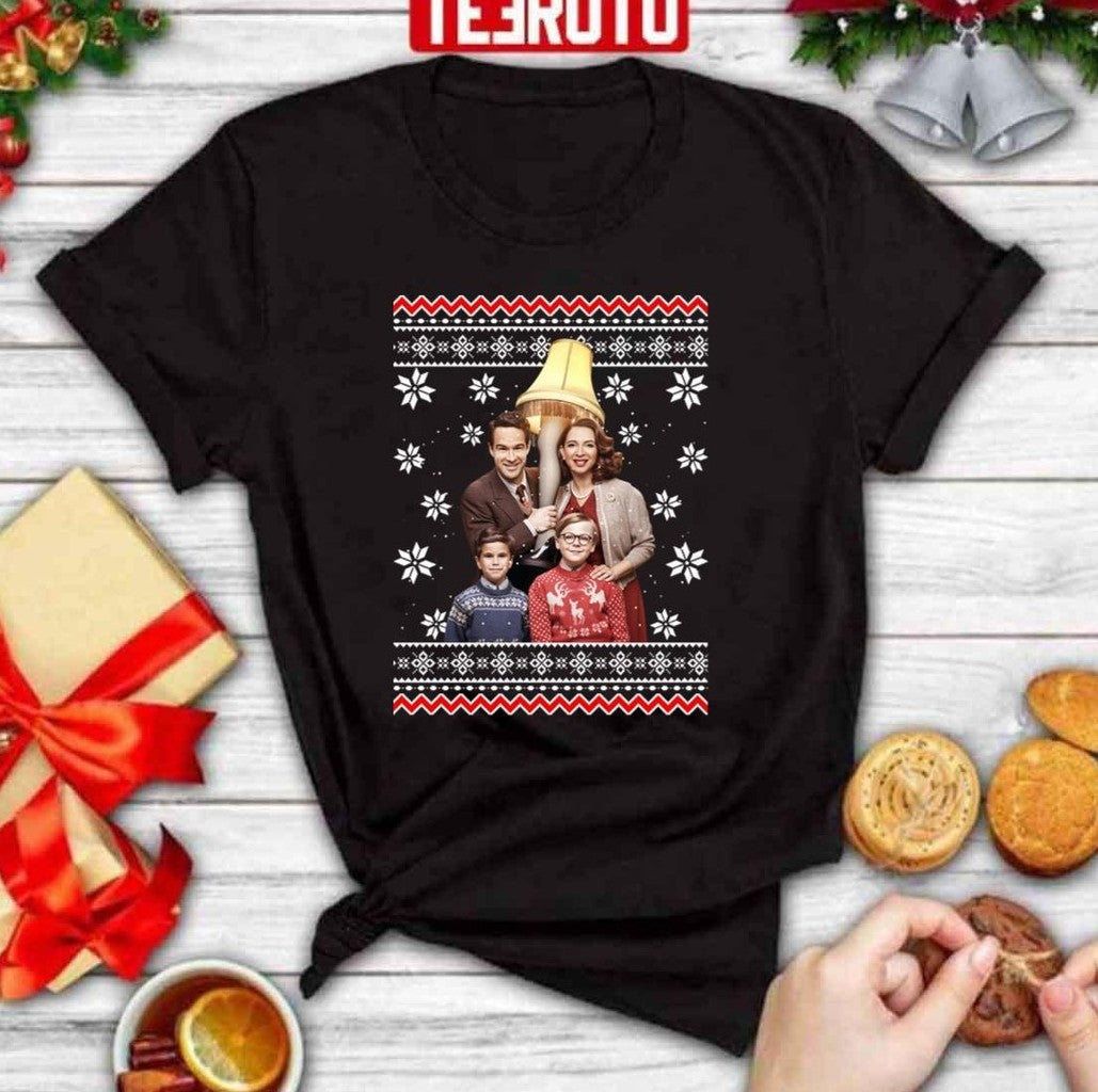 The Family A Christmas Story Ugly Christmas Pattern Unisex Sweatshirt