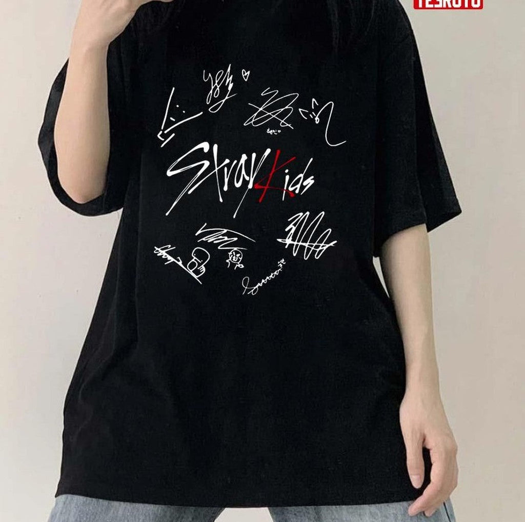 Autograph Stray Kids Skzoo Unisex T-Shirt