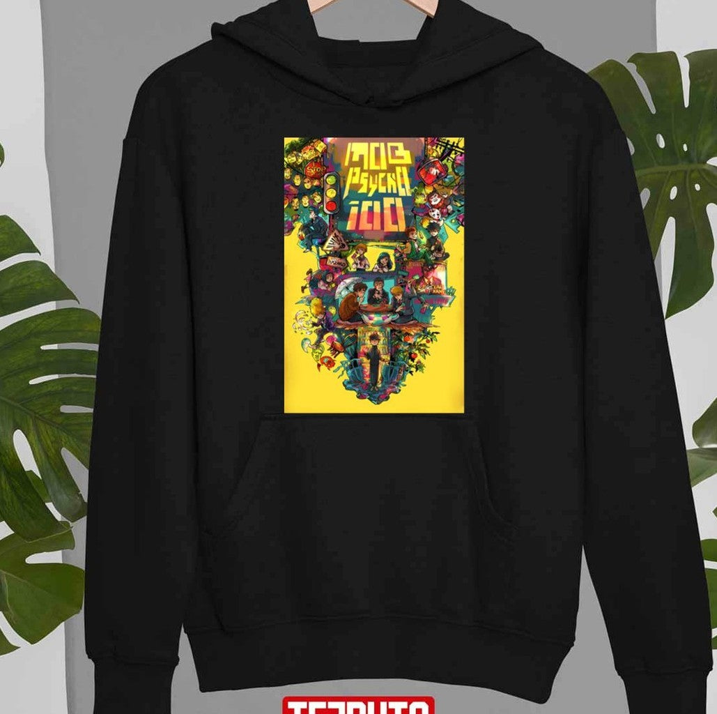 Retro Mob Psycho 100 Upside Down Design Unisex T-Shirt
