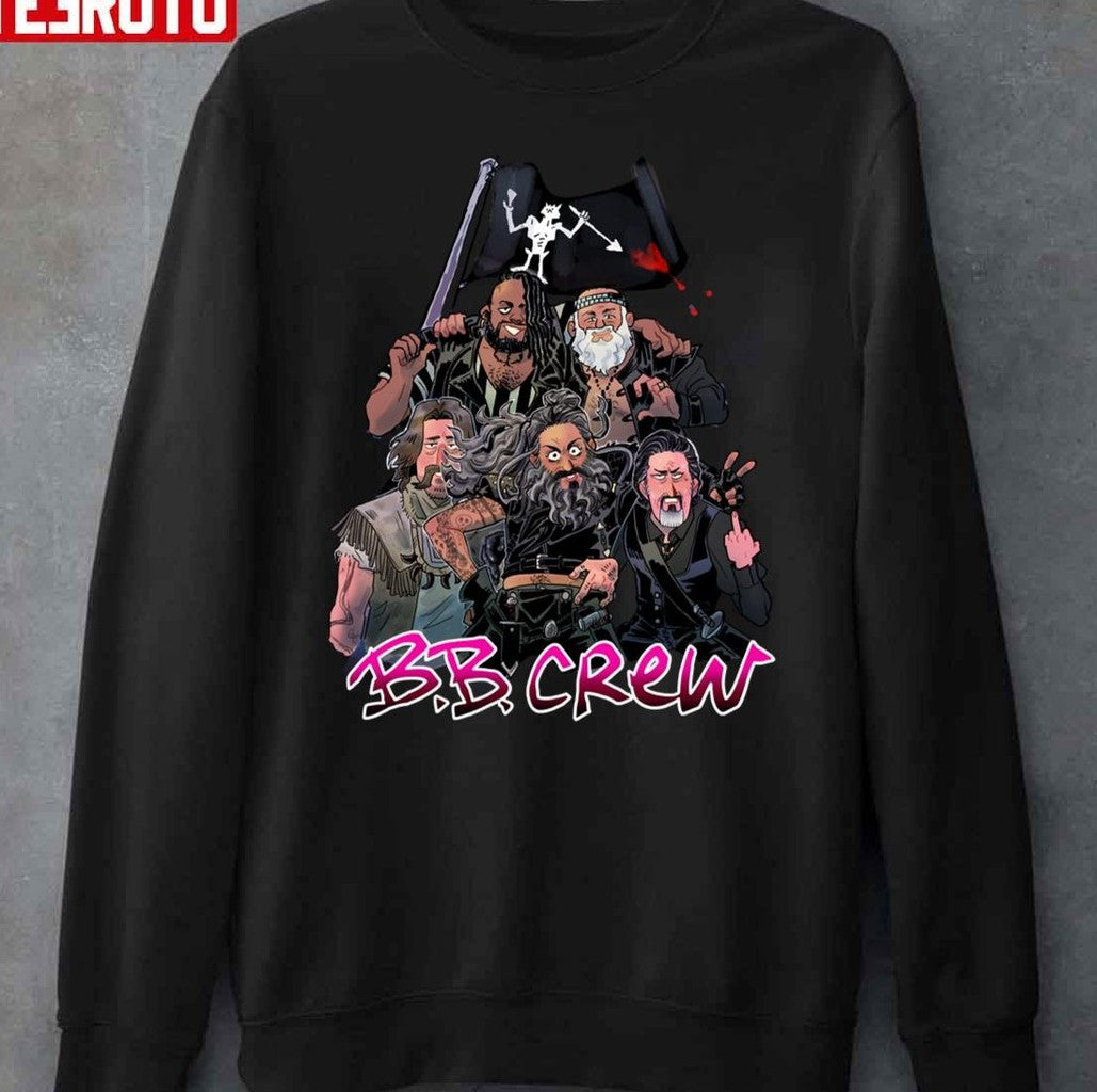 Bb Crew Blackbeard Our Flag Means Death Pirates Unisex Sweatshirt