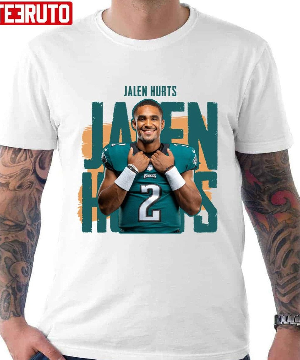 MVP Jalen Hurts Green Text Unisex Hoodie