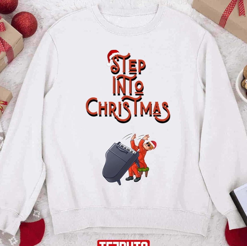 Step Into Christmas Elton John Song Unisex Sweatshirt