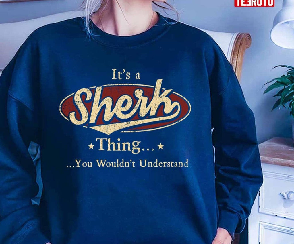 Sherk Last Name Sherk Family Name Crest Unisex T-Shirt
