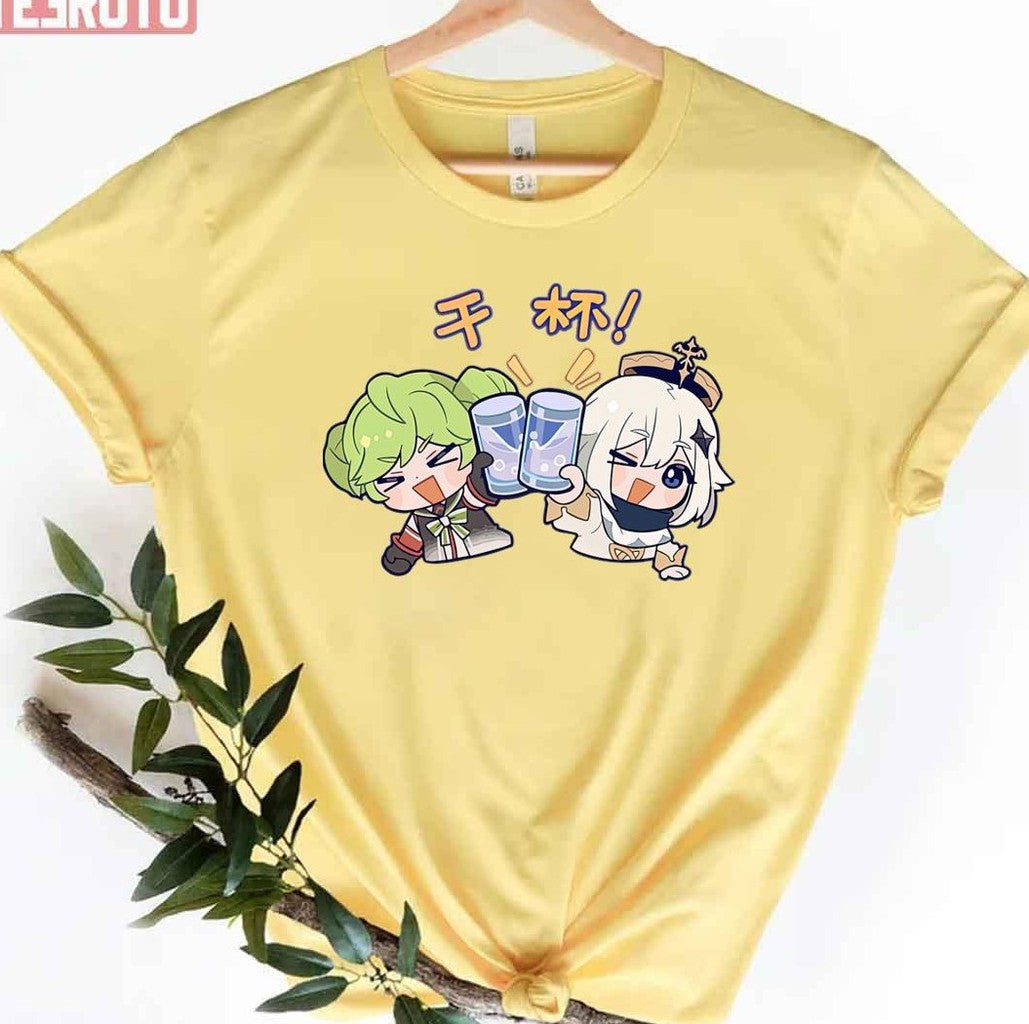 Paimon Cheers Honkai Impact 3rd Unisex T-Shirt