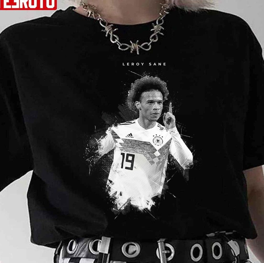 Portrait Football Leroy Sane Art Unisex Sweatshirt