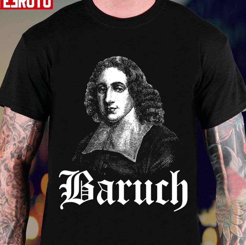 Baruch Spinoza Portrait Philosophy Design Unisex Hoodie