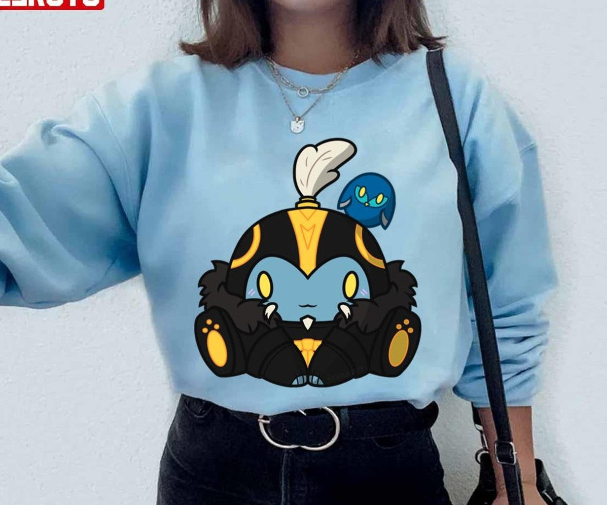 Black Bird Smol Chibi Bean Skylander Unisex Sweatshirt