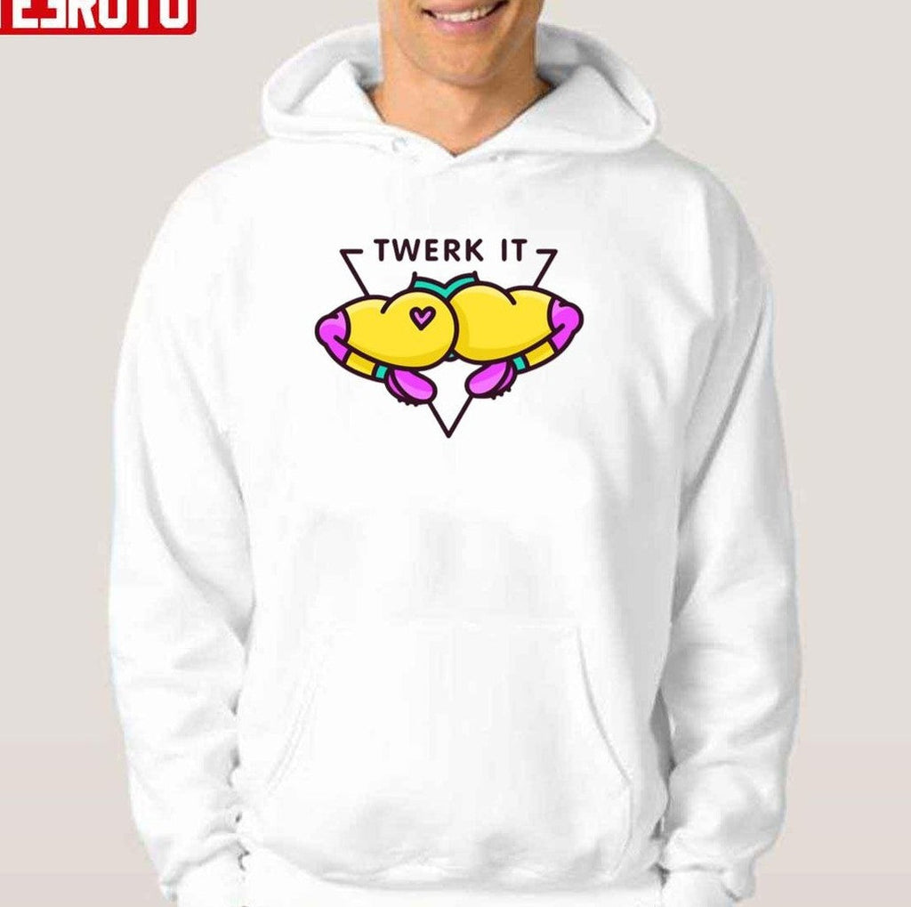 Sexy Cartoon Ass Twerk Here Funny Unisex T-Shirt