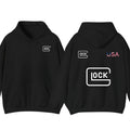 Glock Hoodie with USA Flag Design for Men, Classic Fit - Classic
