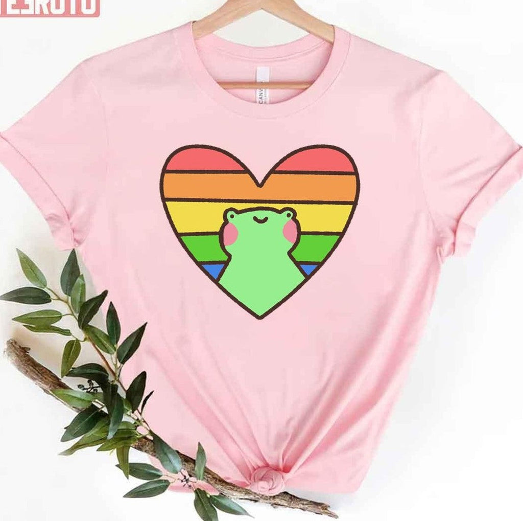 Pride Froggie Heart Lgbtq Pride Month Unisex T-Shirt
