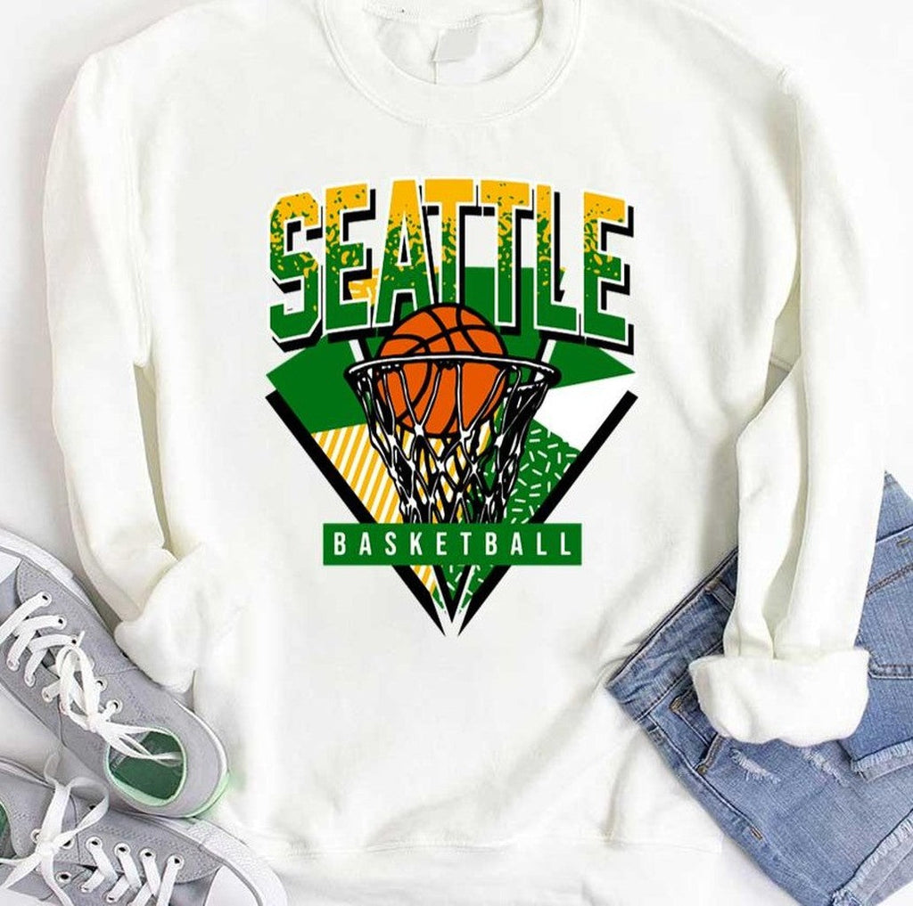 Seattle Basketball 90s Throwback Supersonics Unisex T-Shirt