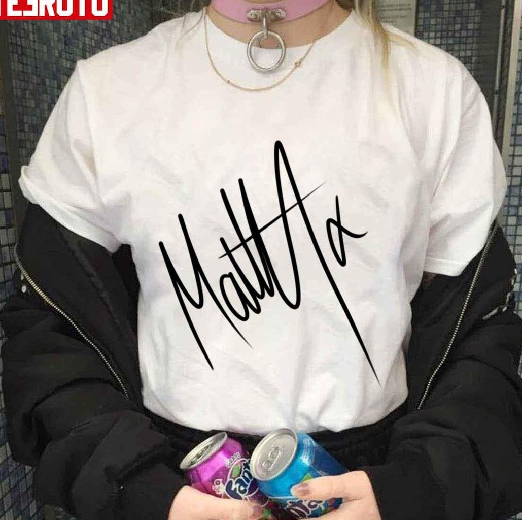 Autograph Matty Healy The 1975 Band Unisex T-Shirt