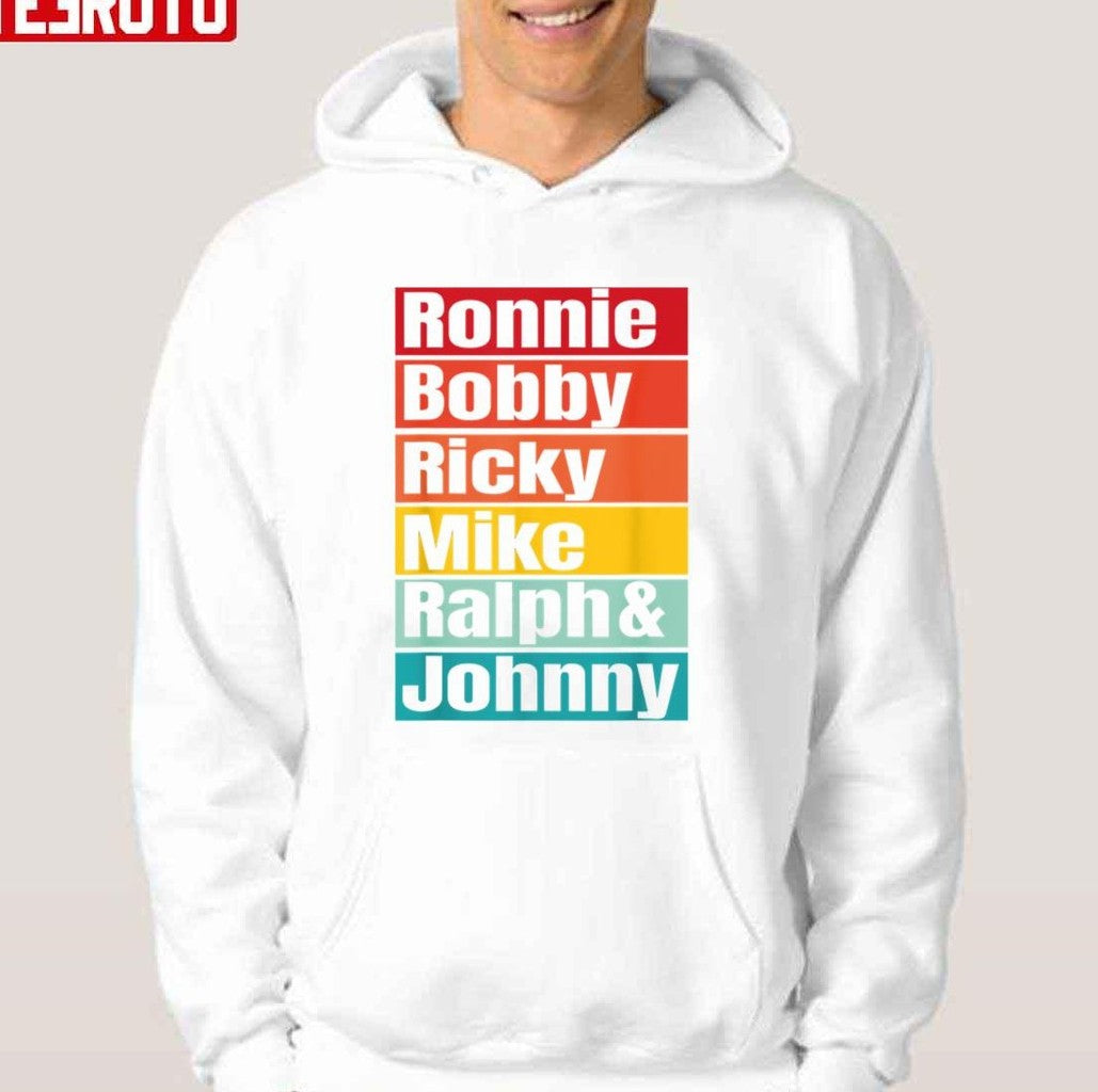 Ronnie Bobby Ricky Mike Ralph And Johnny Vintage Unisex T-Shirt