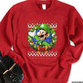 Sm L Christmas Wreath Vintage Sweatshirt