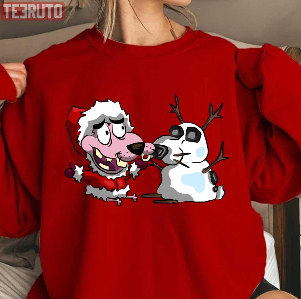 Snow Pup Snow Day Christmas 2023 Unisex Sweatshirt