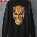 Scary Pumpkin Head Halloween Pumpkin Horror Dark Hydro Unisex Sweatshirt