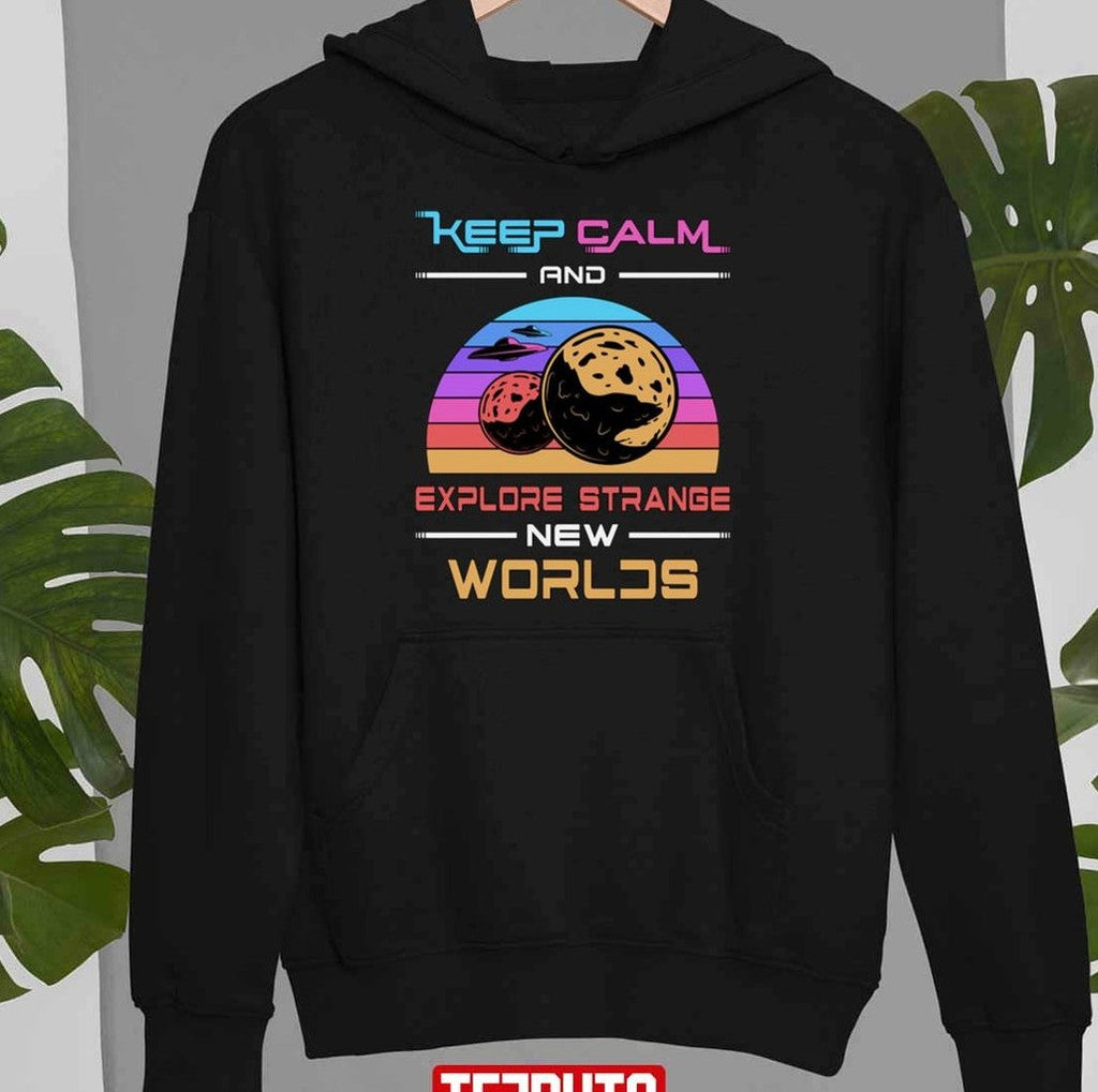 Science Fiction Day Space Keep Calm Stars T-Shirt