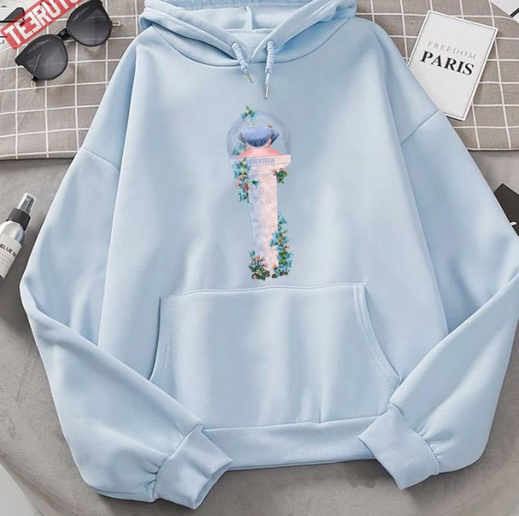 Seventeen V2 Floral Lightstick Kpop Unisex Sweatshirt